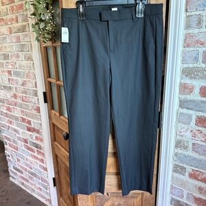 GAP Straight Trousers Women 14 Black Stretch Office Career Work Pants NWT